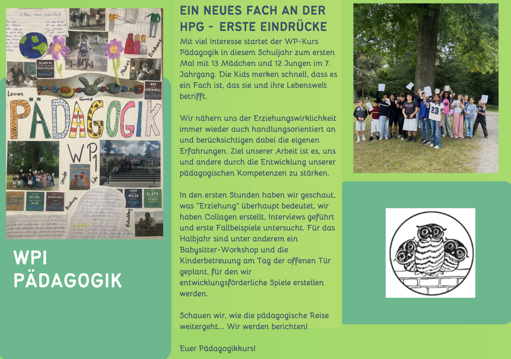 Du betrachtest gerade Ein neues Fach an der HPG – Erste Eindrücke
